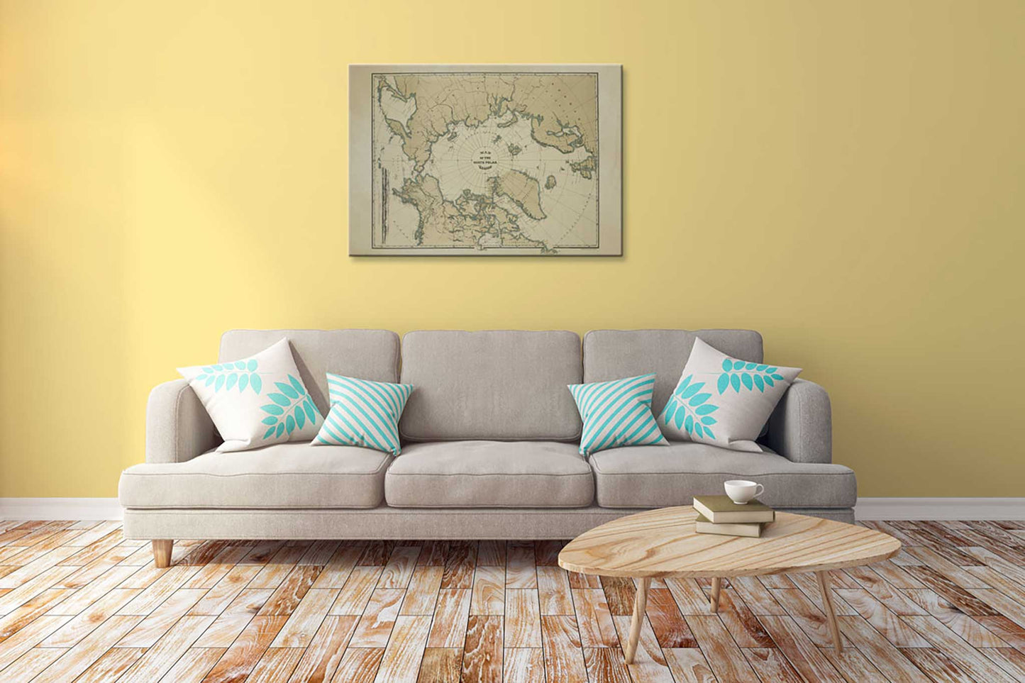 Map of North Polar Region - 1882