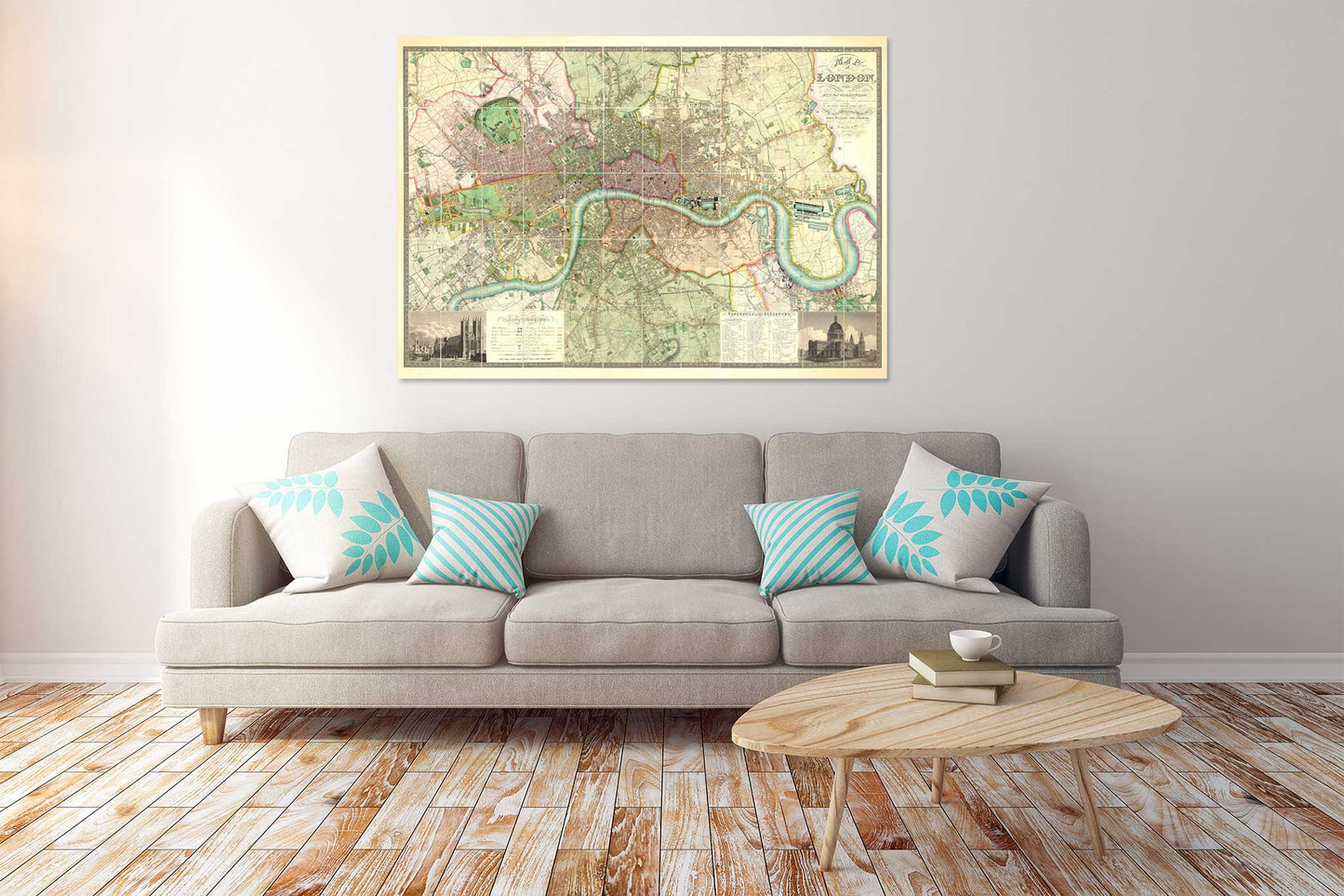 Color Map of London - 1835