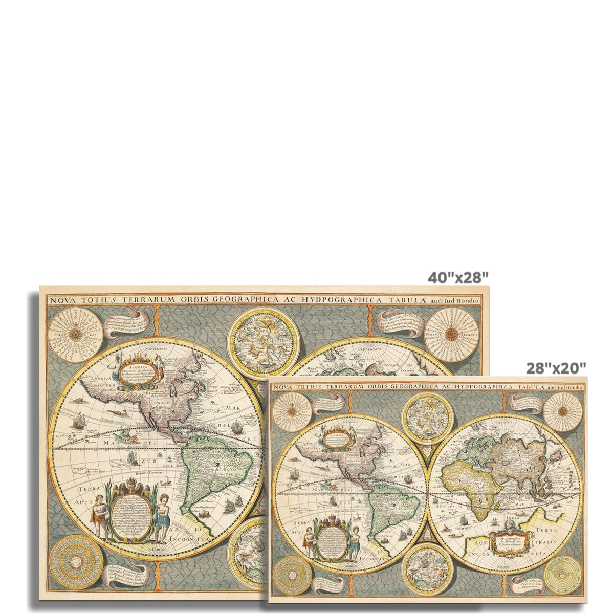 Nova Totius Terrarum Orbis Geographica Ac Hydrographica Tabula - 1642