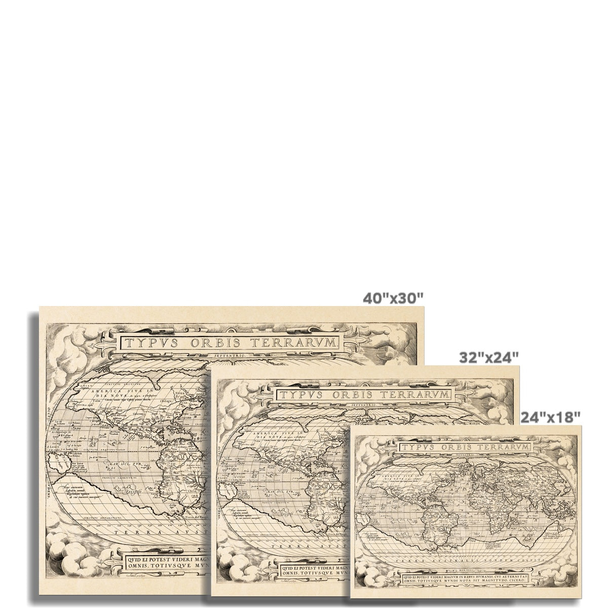 Typvs Orbis Terrarvm [Map of the World] - 1579 – Antique Cartographer