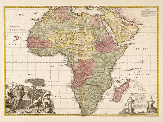 Africa - Royal Society at London & Paris, 1725