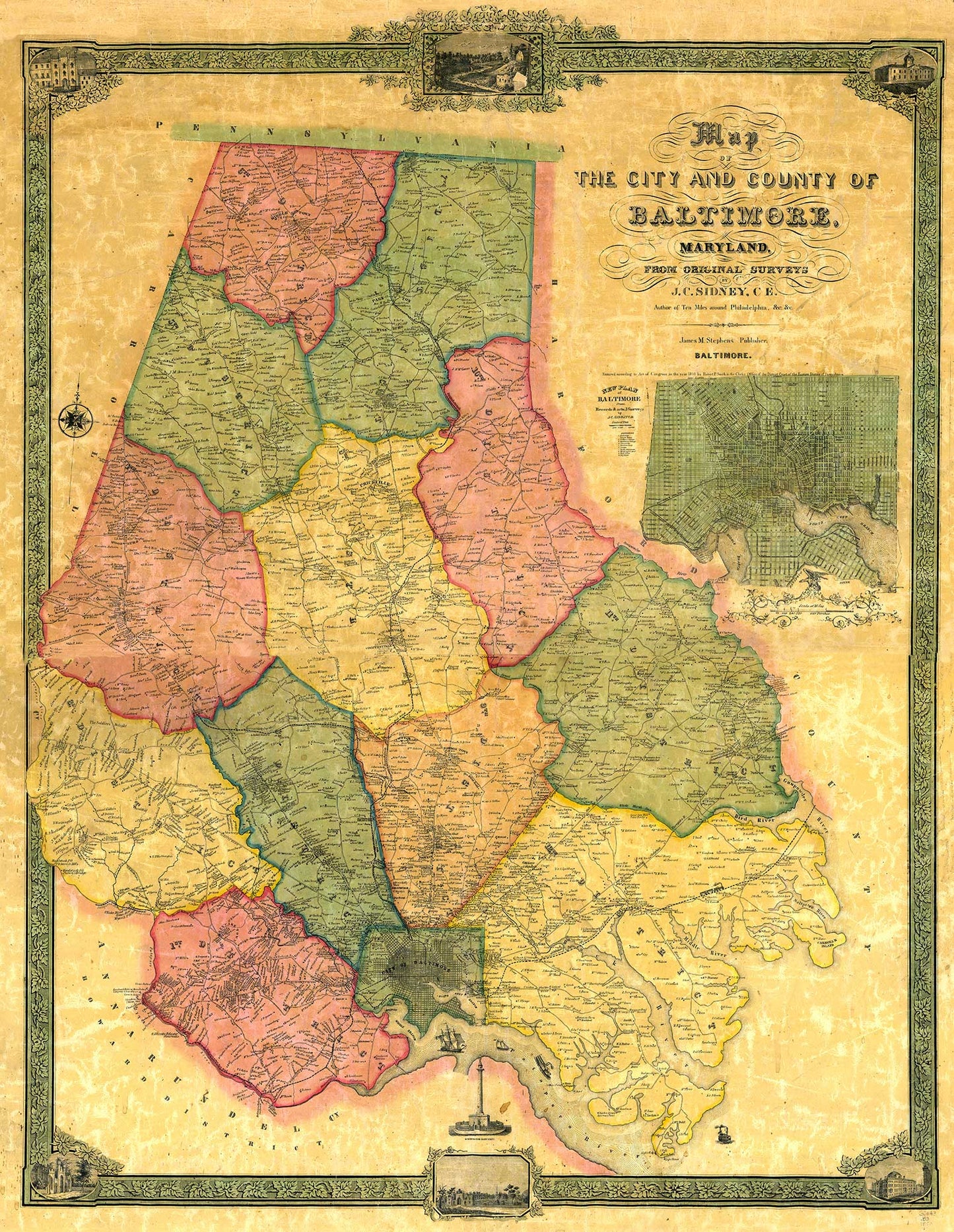 Baltimore County, Maryland - C. 1857