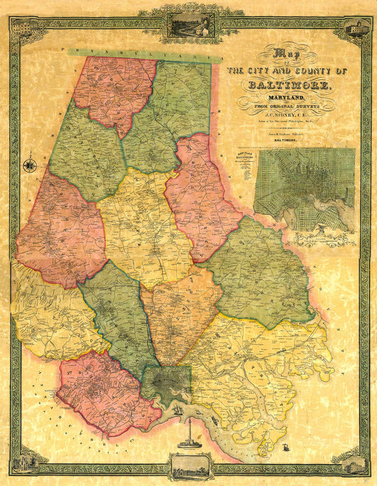 Baltimore County, Maryland - C. 1857