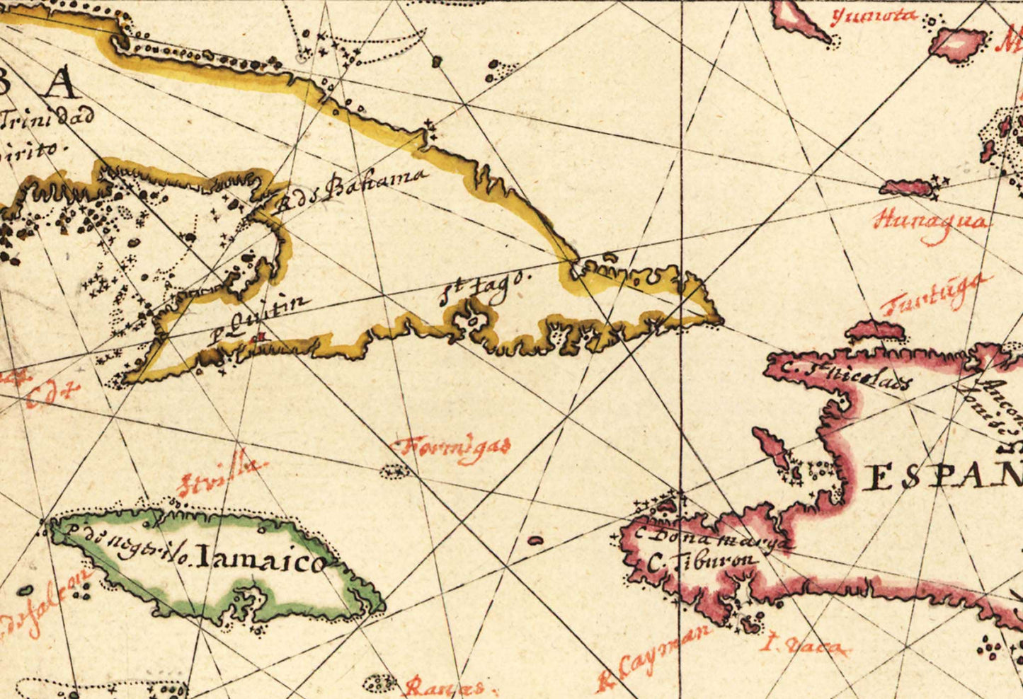 The Island and Mainlands of the West Indies - 1639