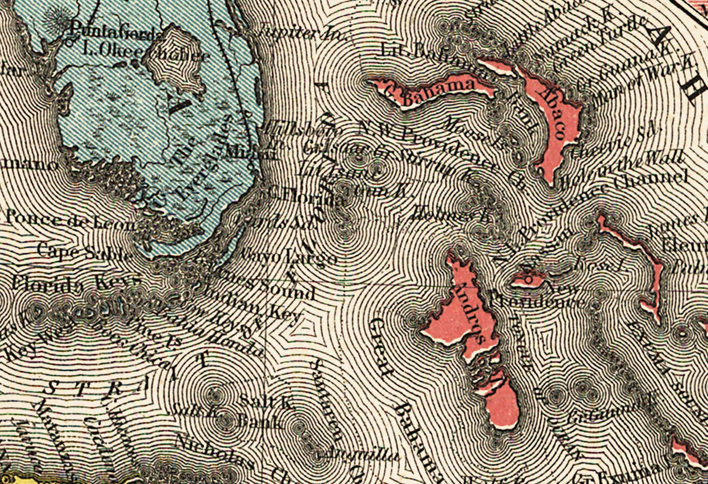 The Evening Post Map of the West Indies - 1898