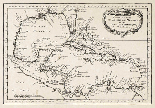 Map of the Gulf of Mexico - 1764