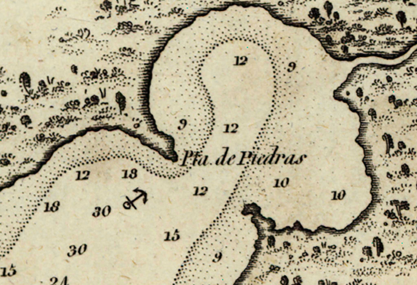 Map of Tampa Bay - 1809