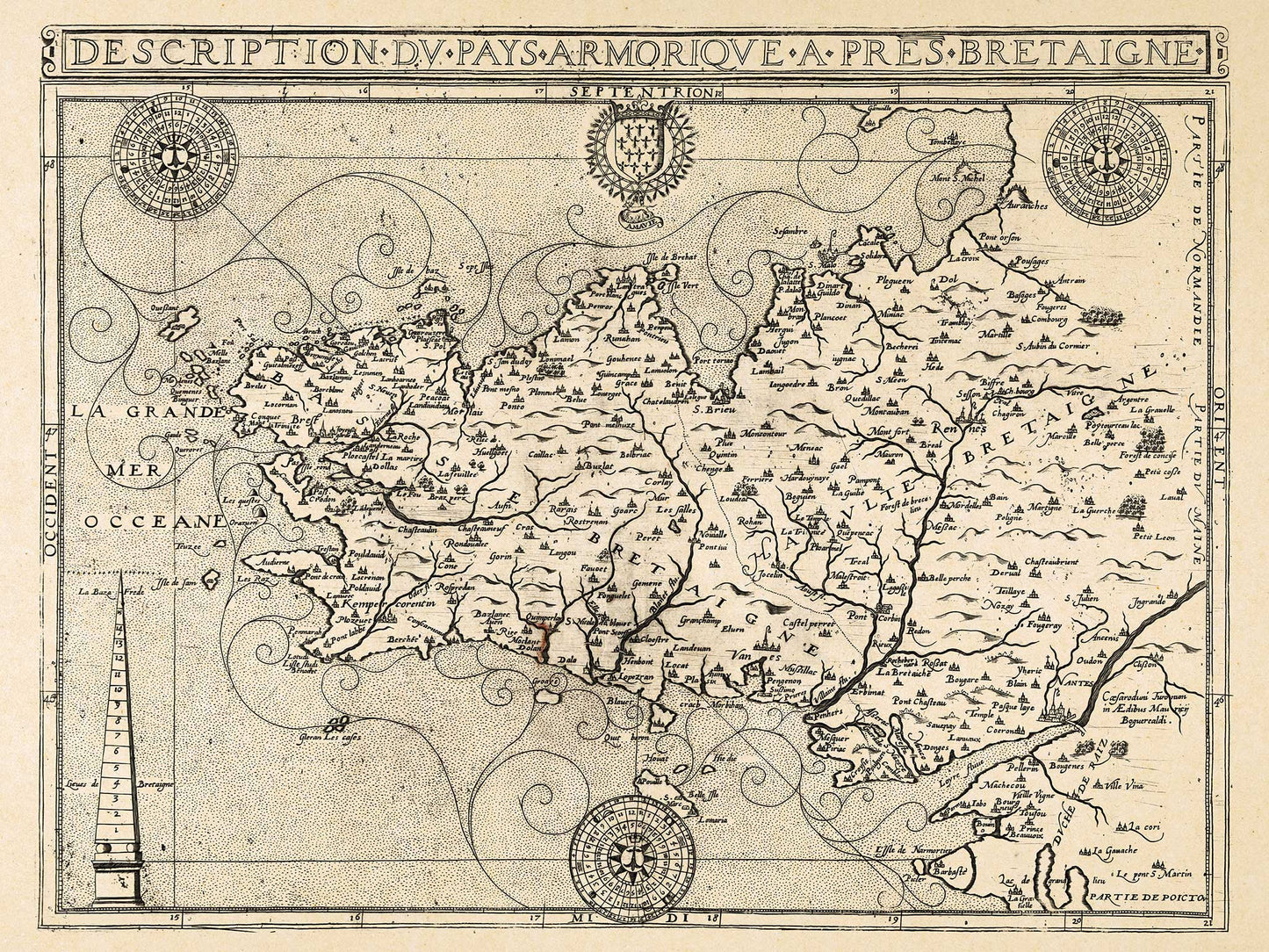 Description of the Armoric Country Near Brittany - 1594