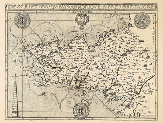 Description of the Armoric Country Near Brittany - 1594