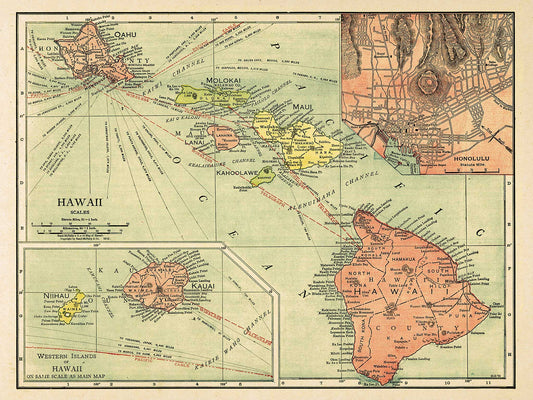 The Hawaiian Islands - 1912