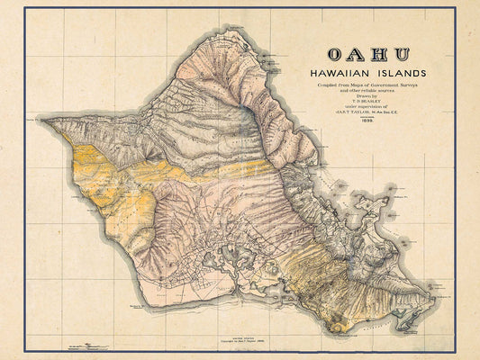 The Island of Oahu - 1899