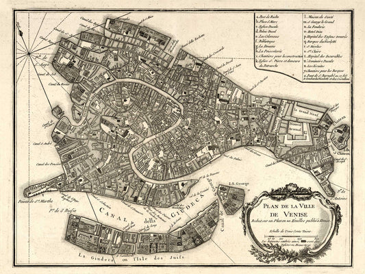 Plan of the City of Venice - 1764