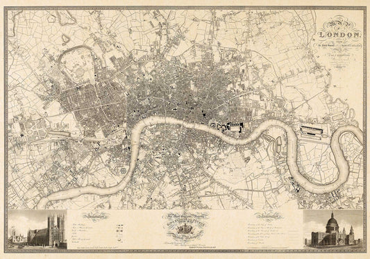 Map of London - 1827