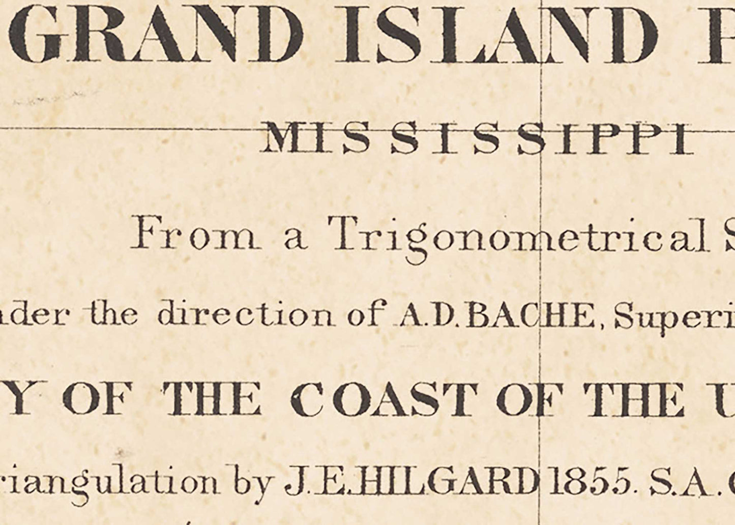 Chart of Grand Island Pass, Mississippi - 1857