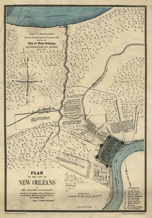 Plan of the City of New Orleans - 1875