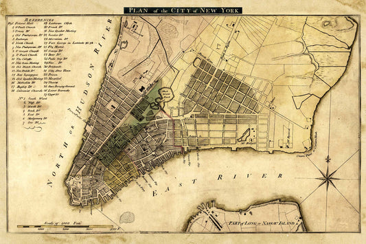 Plan of the city of New York - 1789