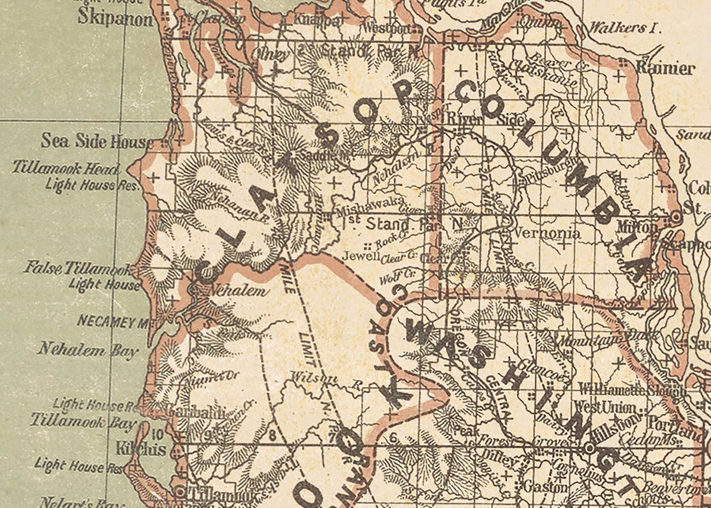 Map of Oregon - 1879