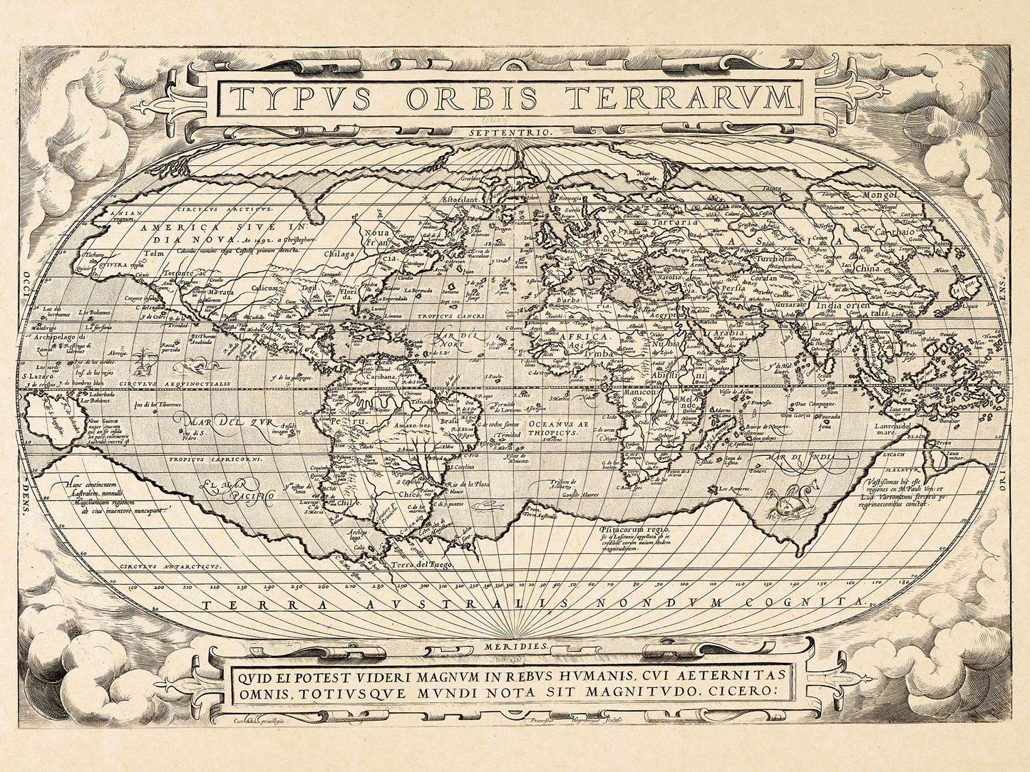 Typvs Orbis Terrarvm [Map of the World] - 1579