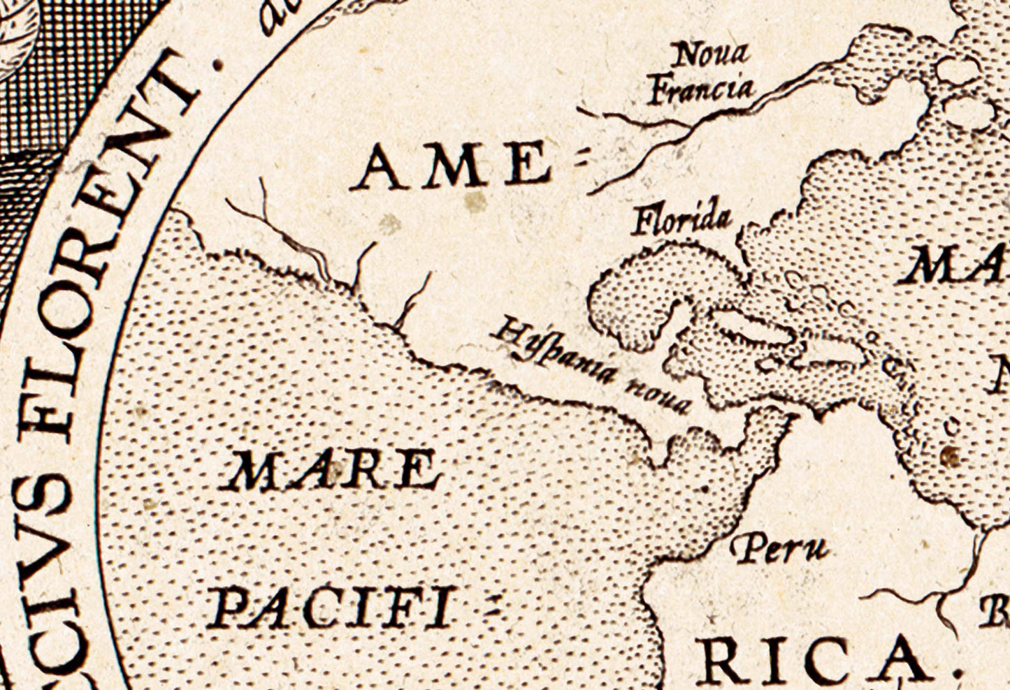 Map of the Western Hemisphere - 1590